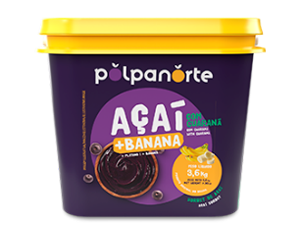 Açaí com Banana Balde 3,6kg