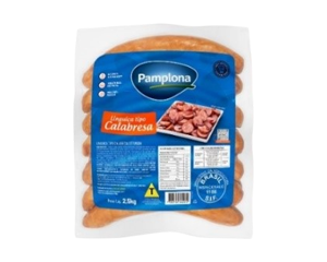 Linguiça Calabresa Pamplona pct 2,5kg